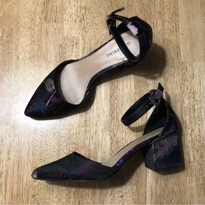 Call It Spring Chunky Heeled Pumped With Ankle Strap - Size 6.5